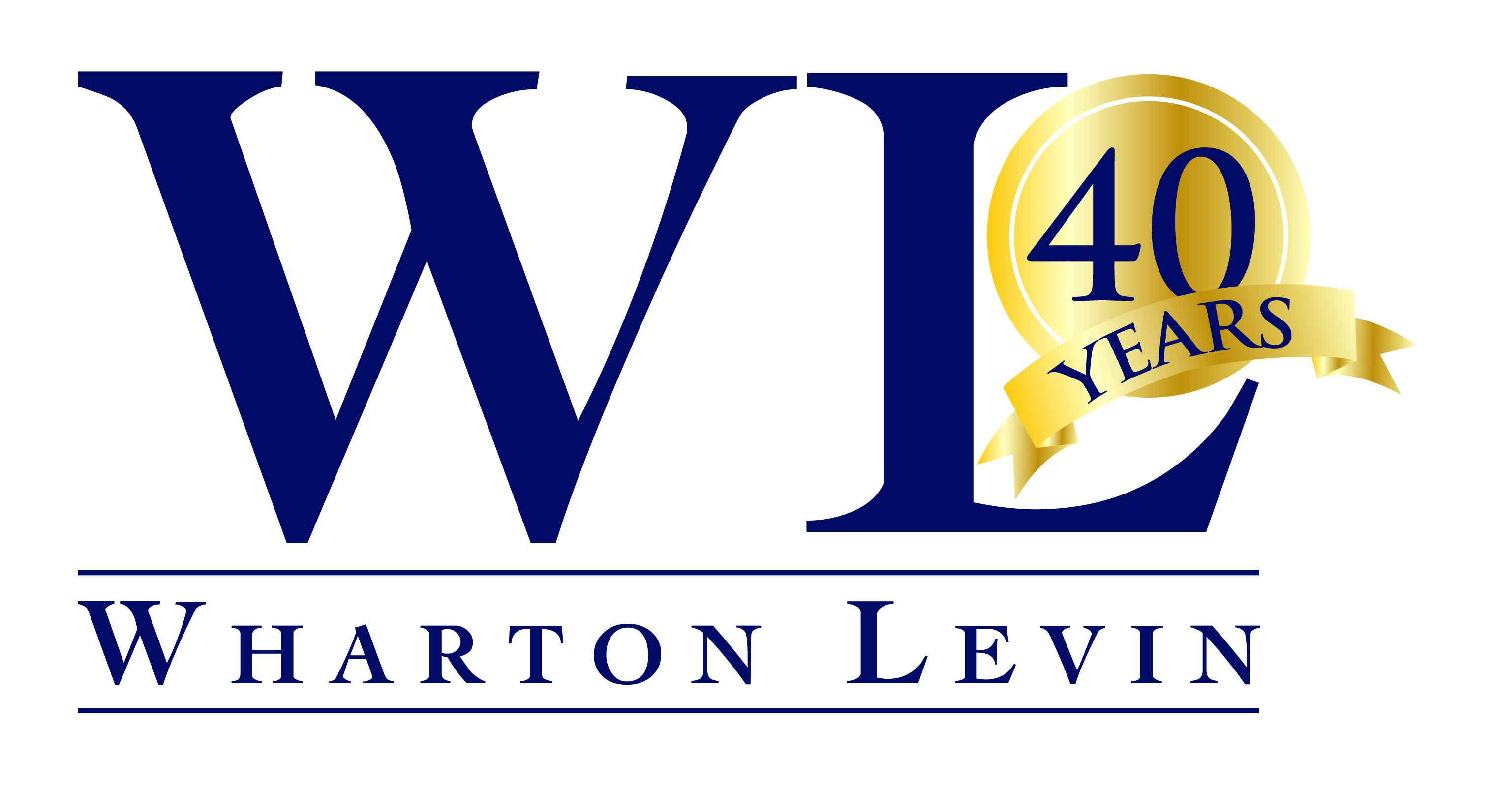 78496 Wharton Levin 40th Logo Final 01